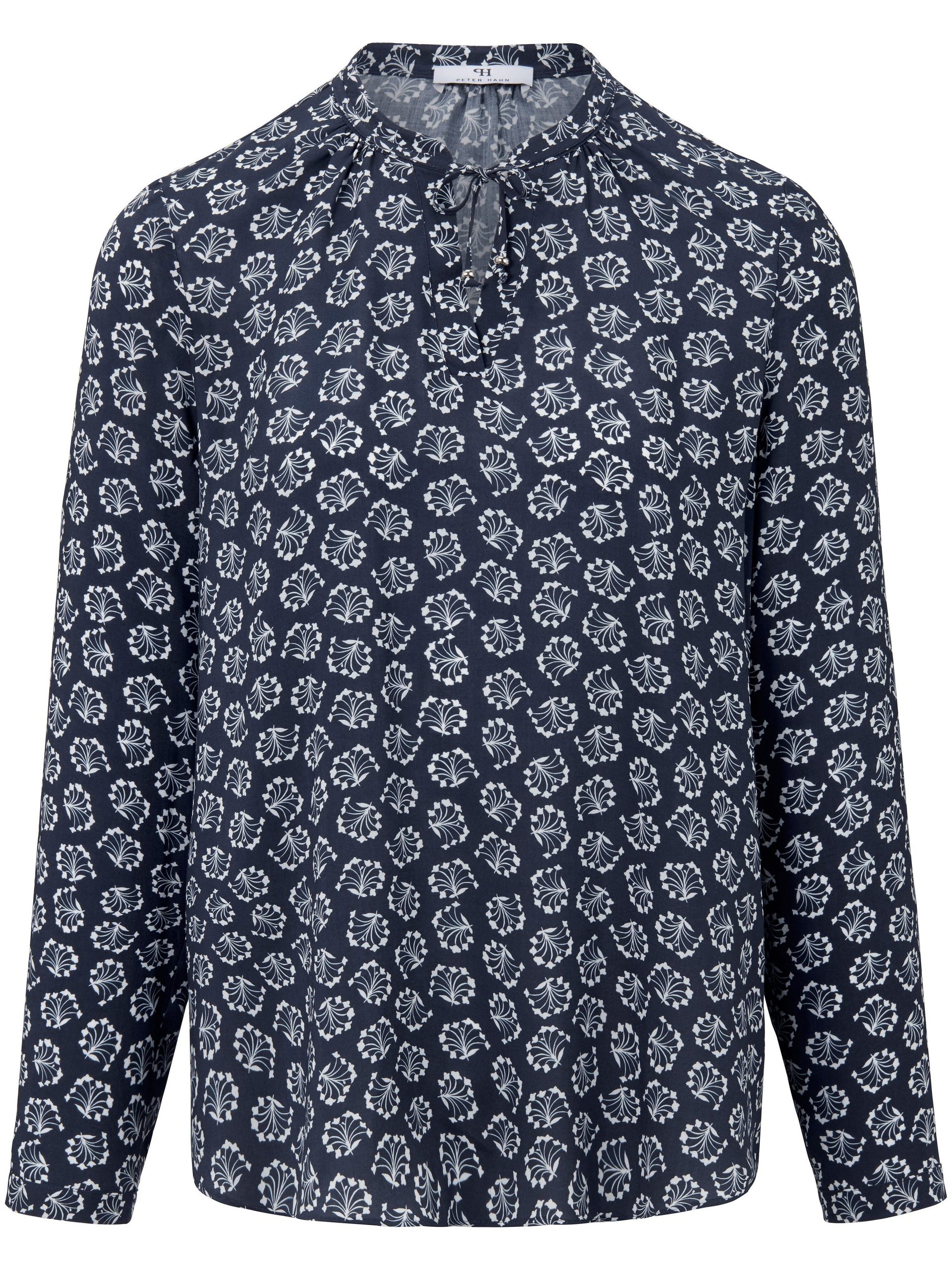 Blouse lange mouwen Van Peter Hahn blauw