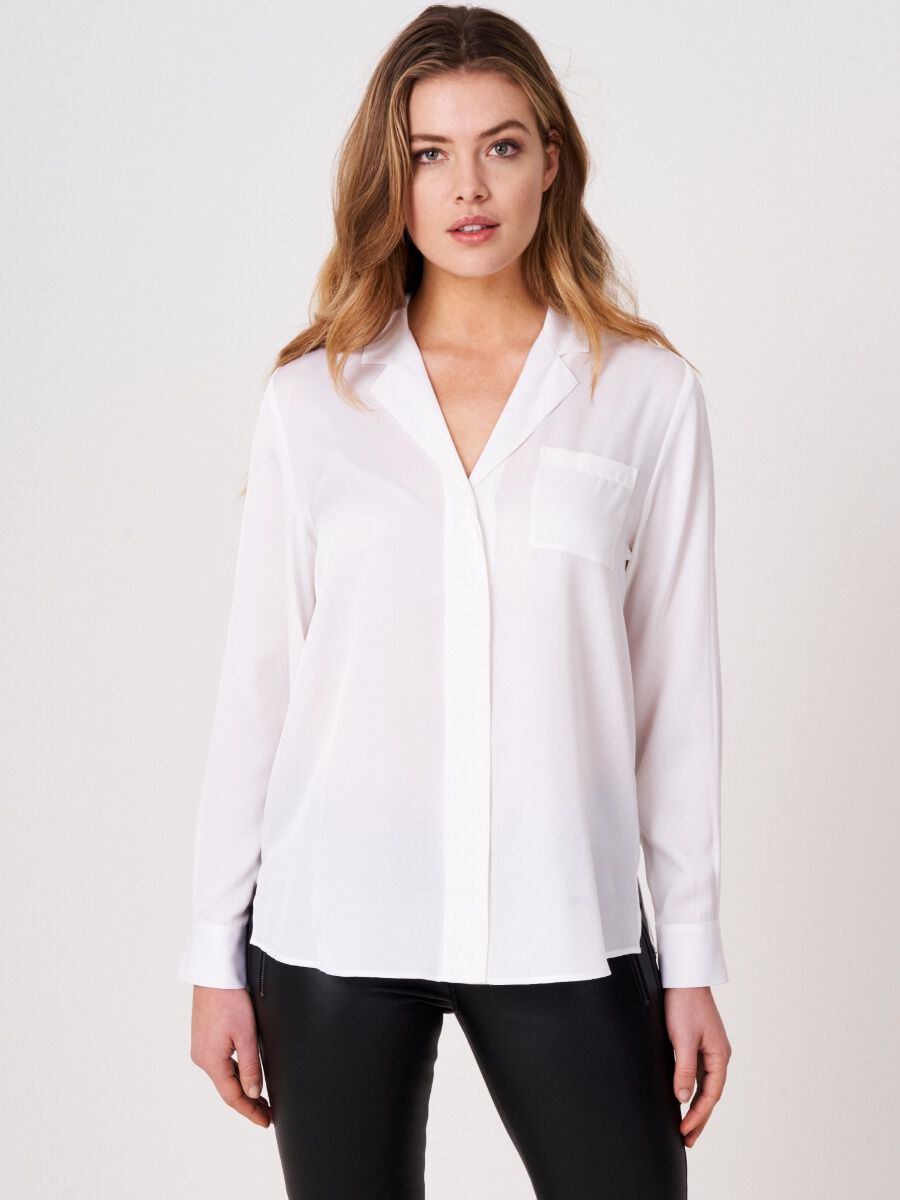 Blouse met reverskraag