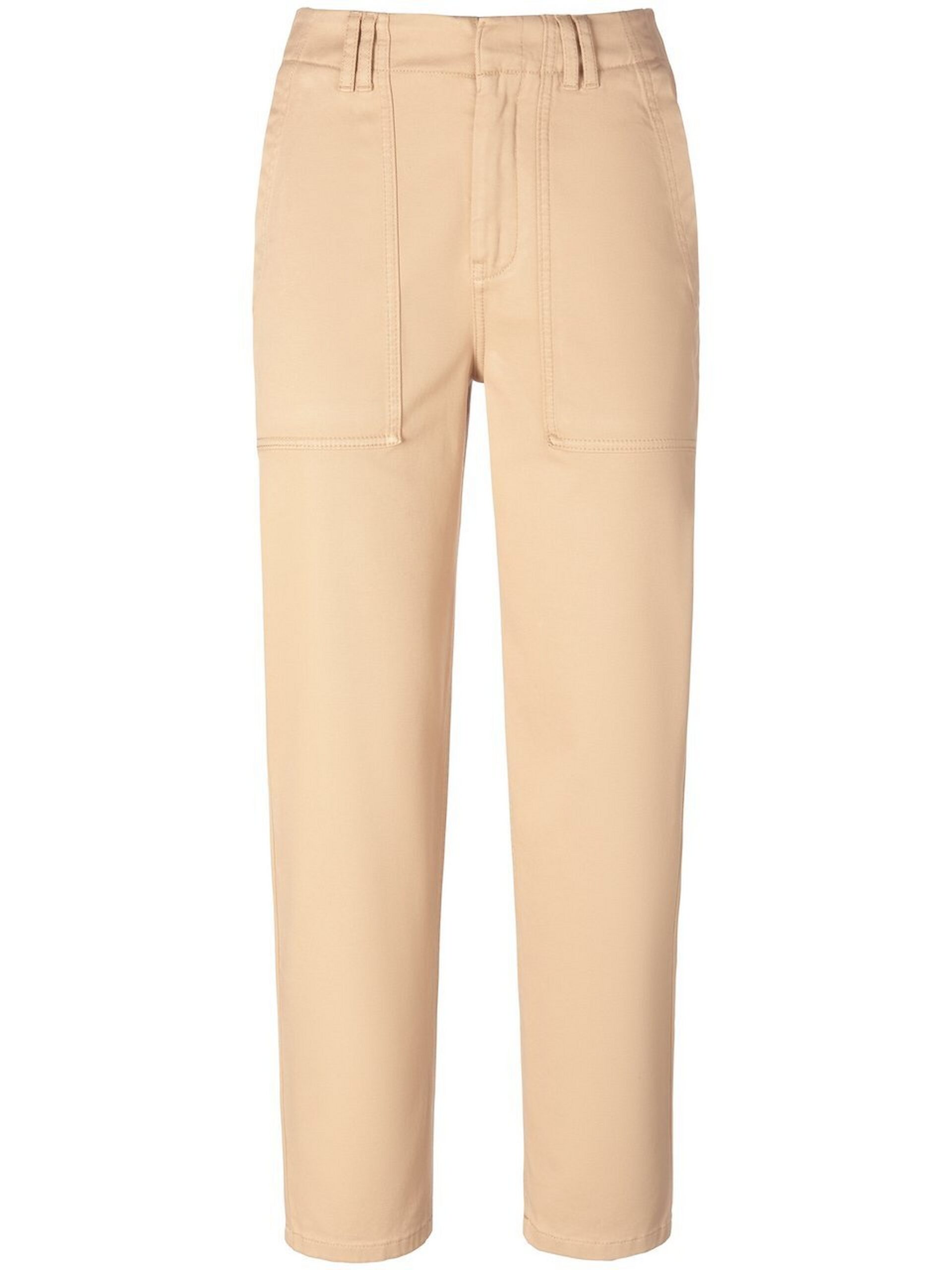 Enkellange Feminine Fit-broek haaksluiting Van DAY.LIKE beige