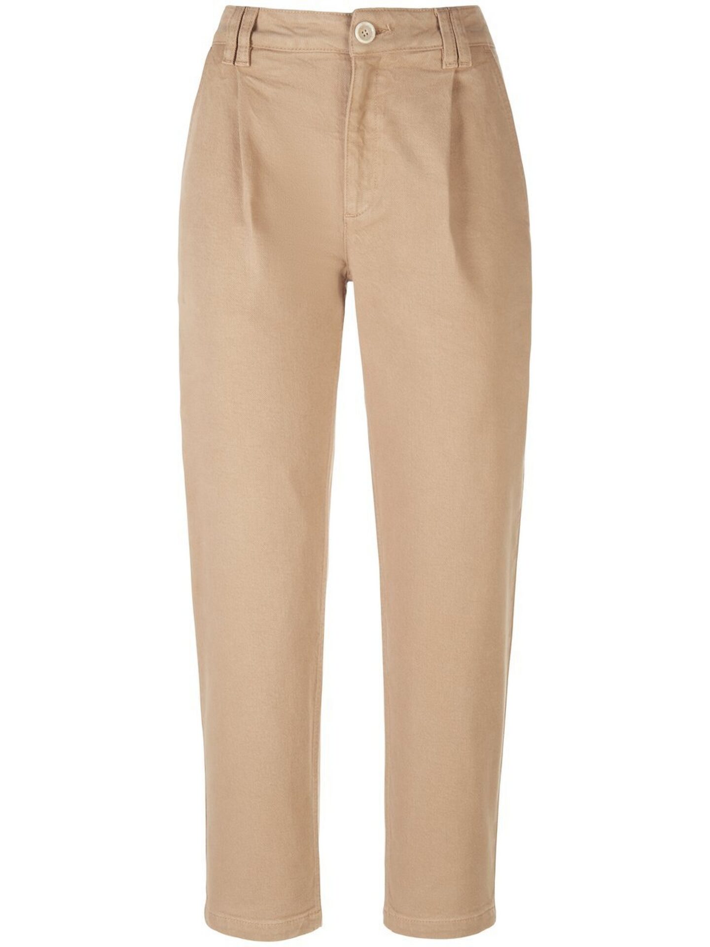 Enkellange broek in lyocellmix Van DAY.LIKE beige