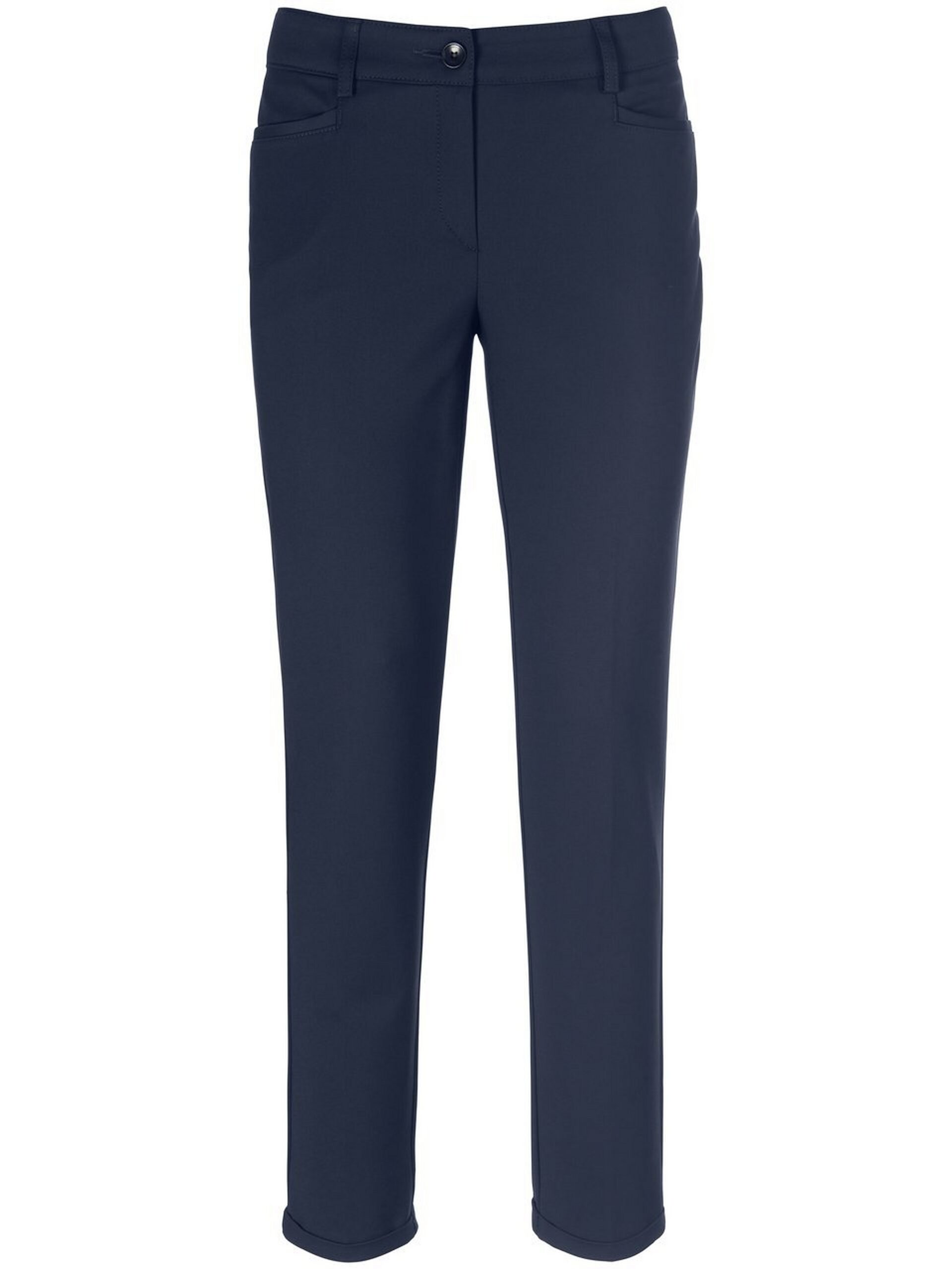 Enkellange broek in smal model Van Fadenmeister Berlin blauw