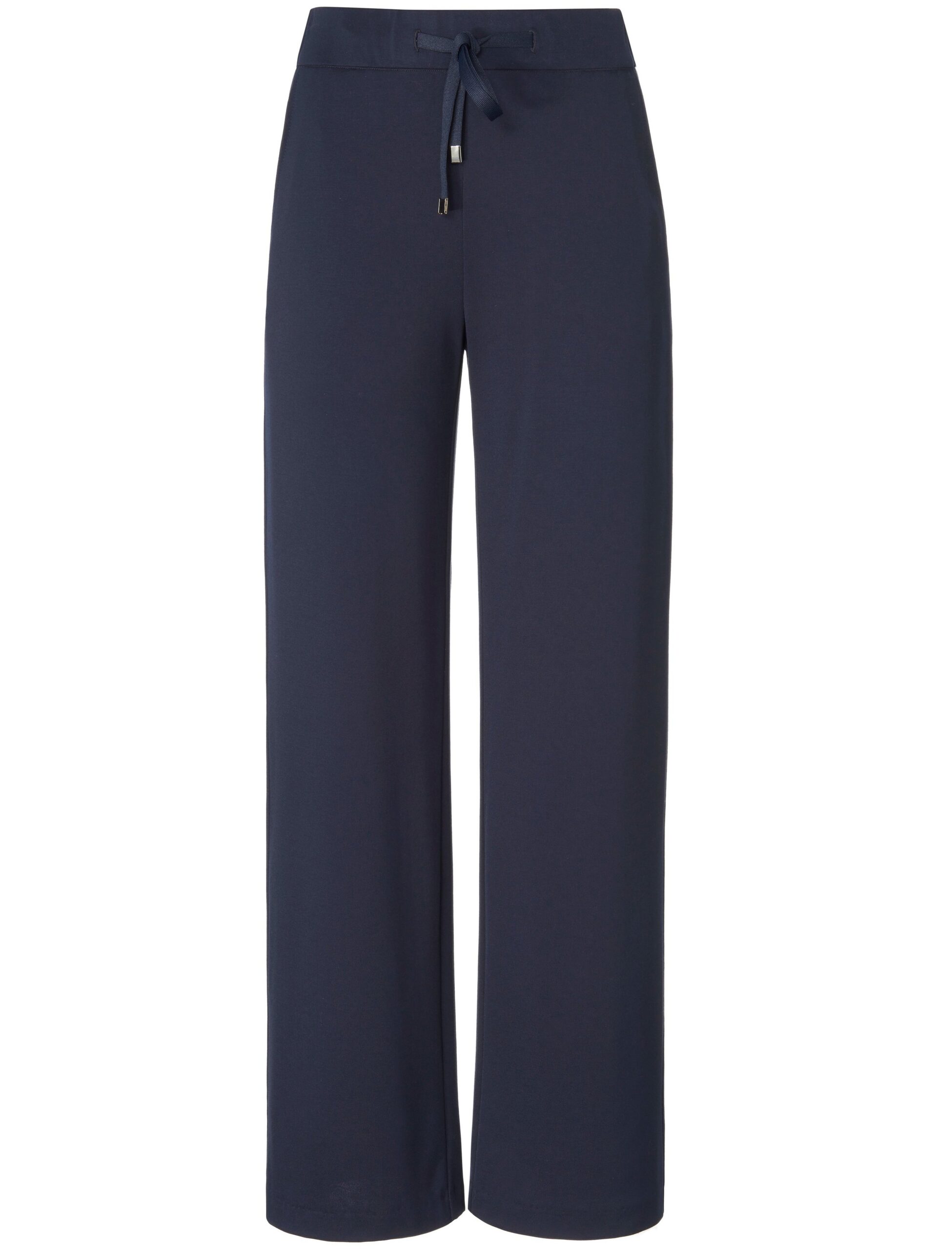 Jersey broek pasvorm Cornelia Van Peter Hahn blauw